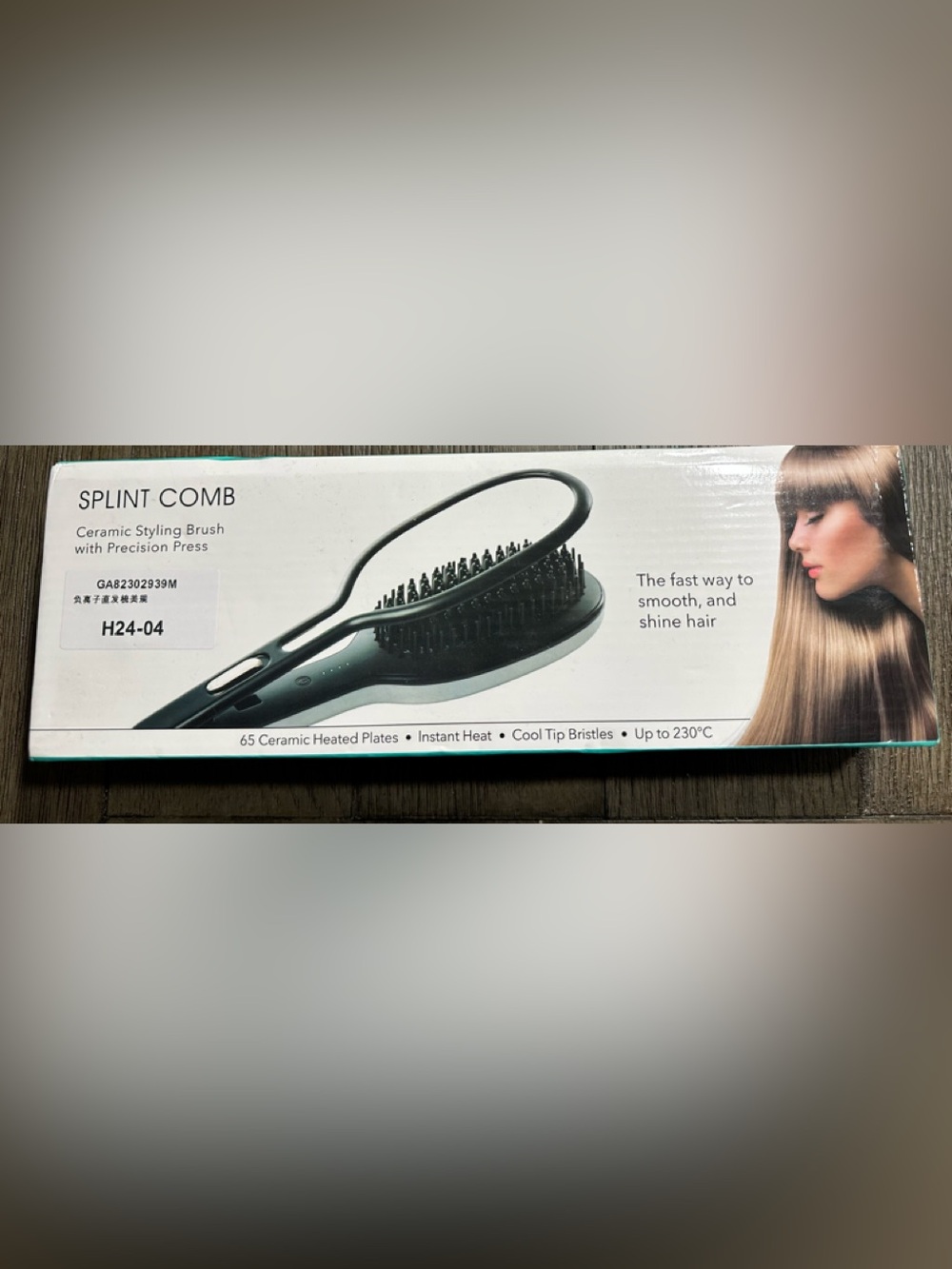 Splint Comb Ceramic Styling Brush with Precision Press N w/o T